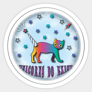 unicorns do exist Sticker